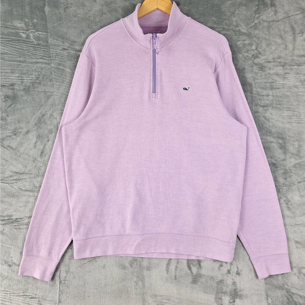 Vineyard Vines Lavender Half-Zip Pullover Sweatshirt